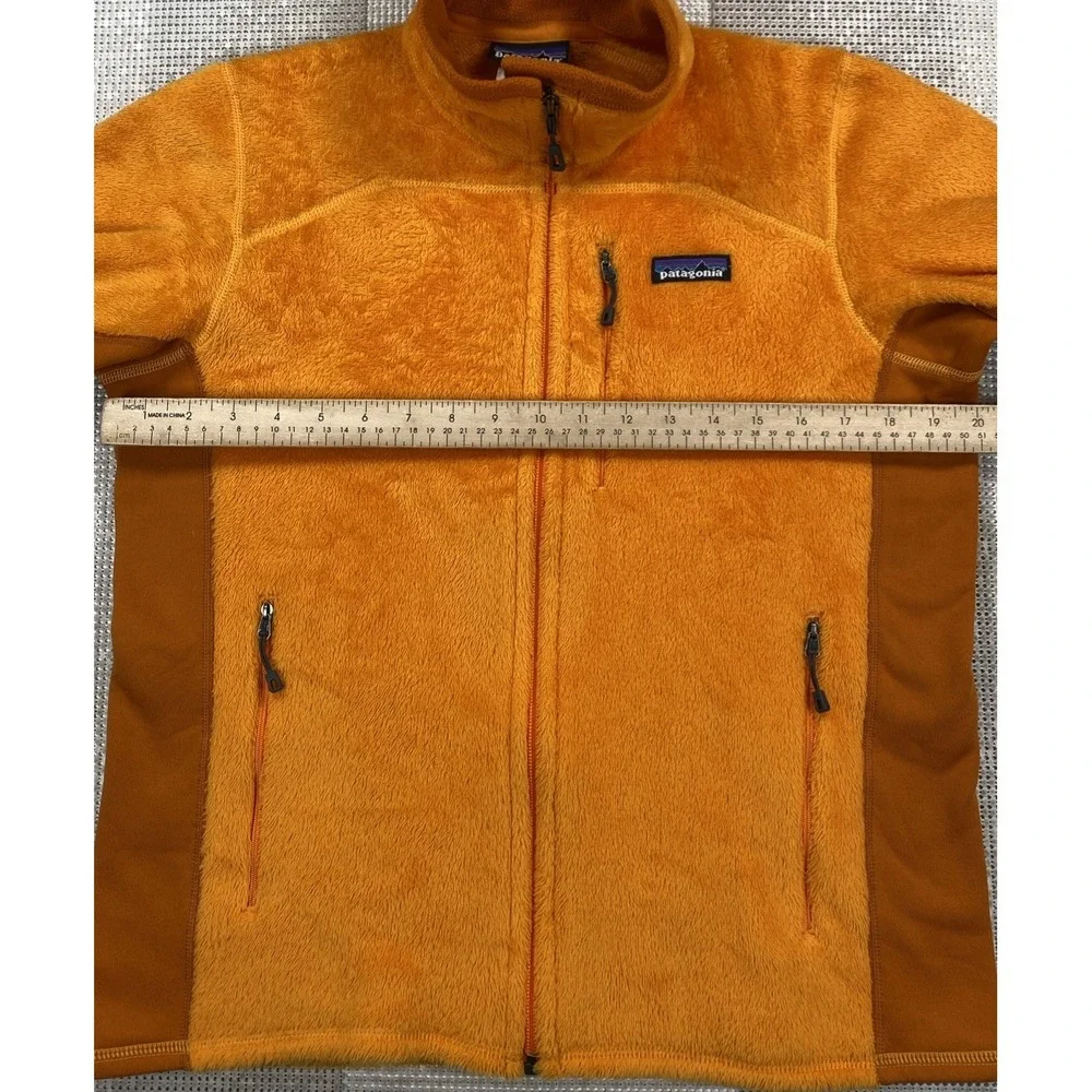 Patagonia R2 Jacket Full Zip Fuzzy Fleece Jacket Mango Orange Women's Medium